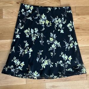 Floral A-Line Skirt sheer and lined! Sz 18